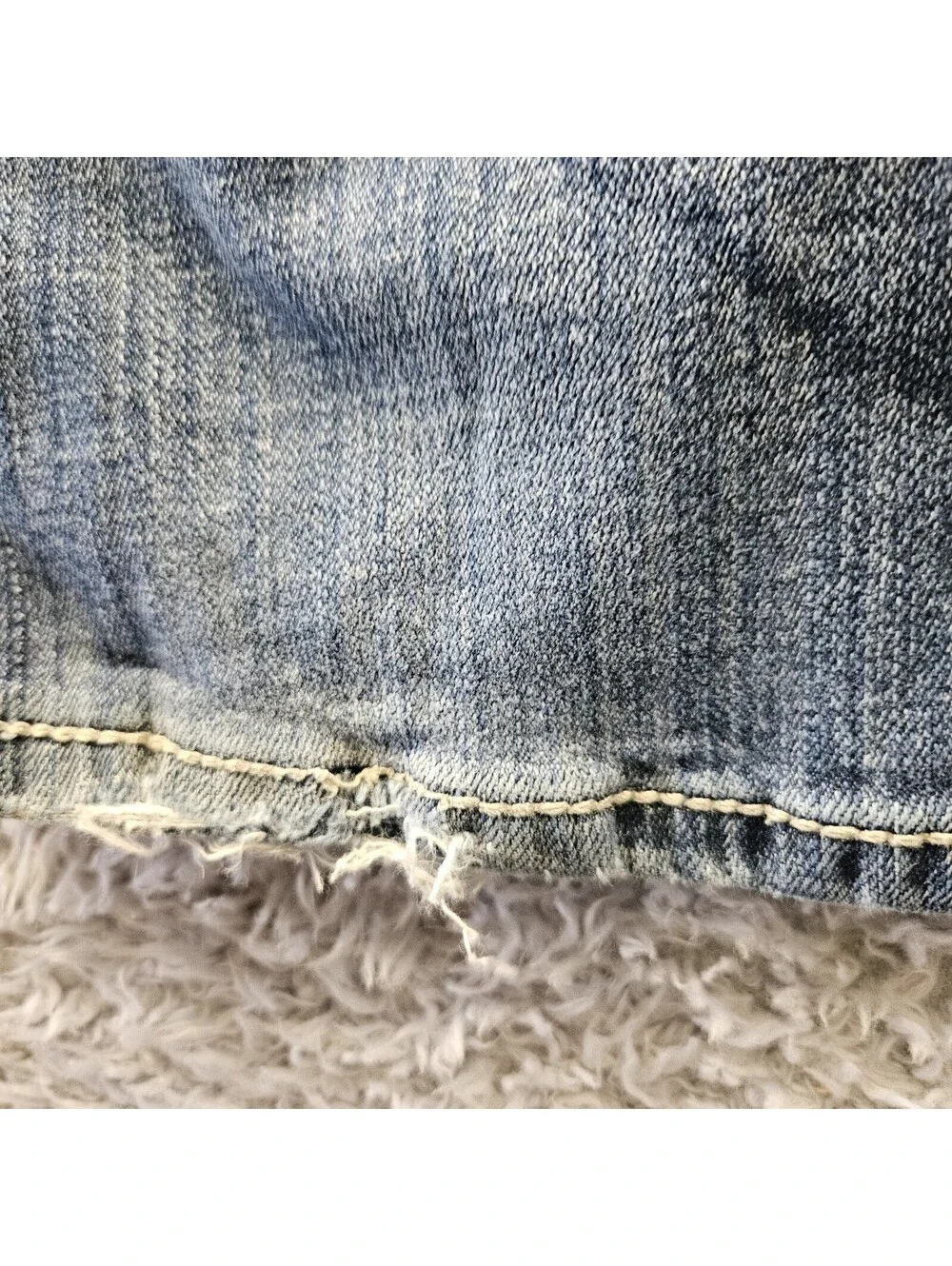 BKE TYLER Jeans Men Straight Leg 36L (Fits 36x33) Whiskering Stretch Denim *Hem